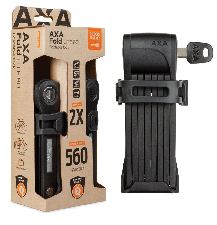 AXA I Vouwslot Fold 80 Lite Duo Pack