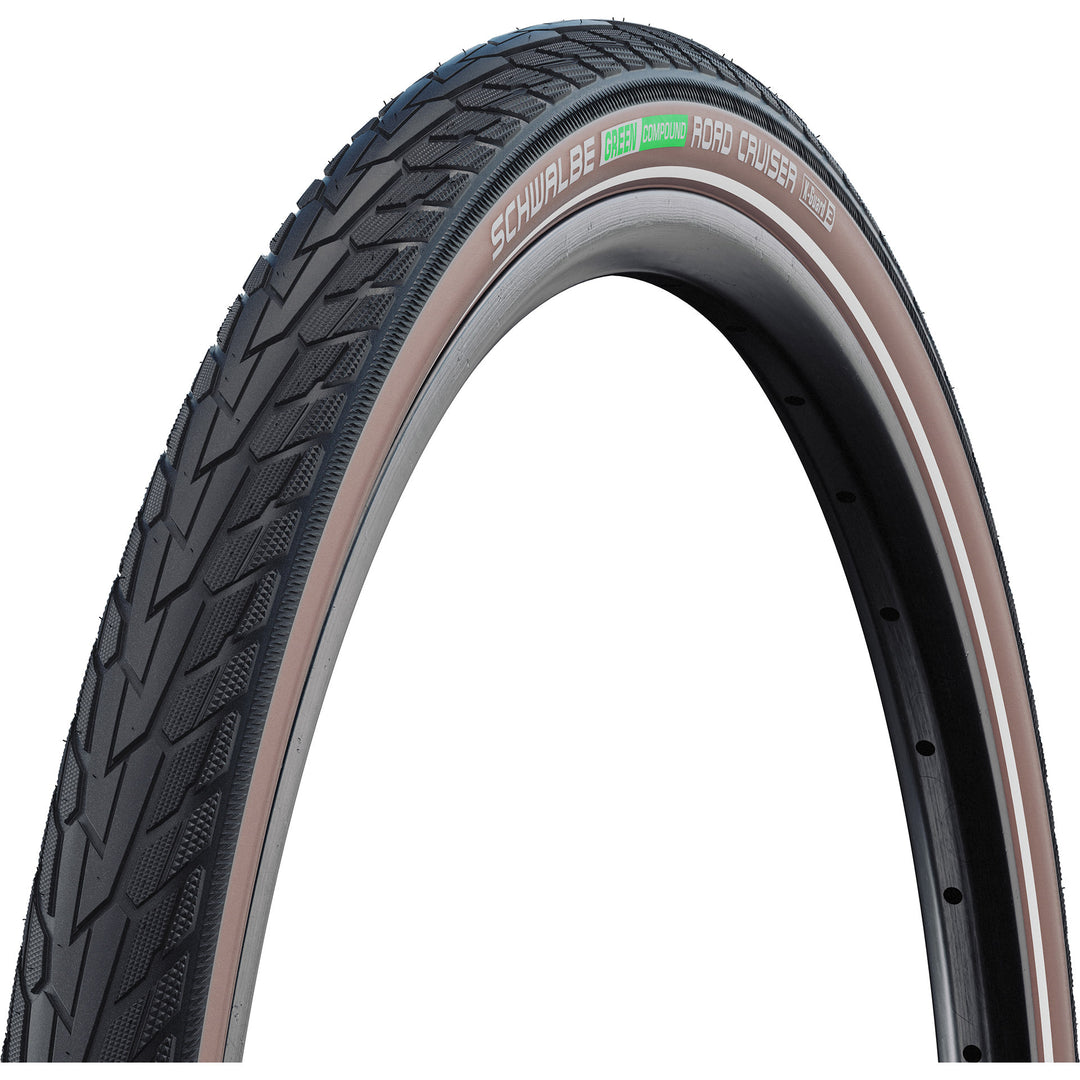 Schwalbe I Road Cruiser 28x1.60 zwart-bruin - DikkeFiets